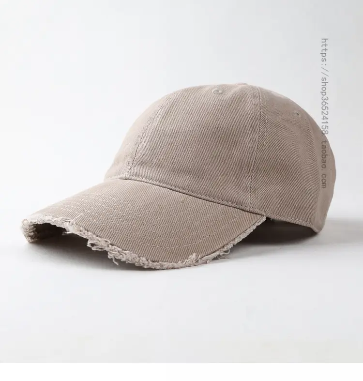 Men's Brown Peaked Cap with Light Bristle — feature 1