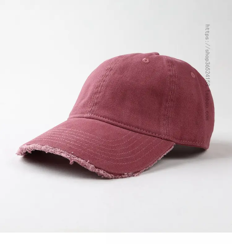 Men's Brown Peaked Cap with Light Bristle