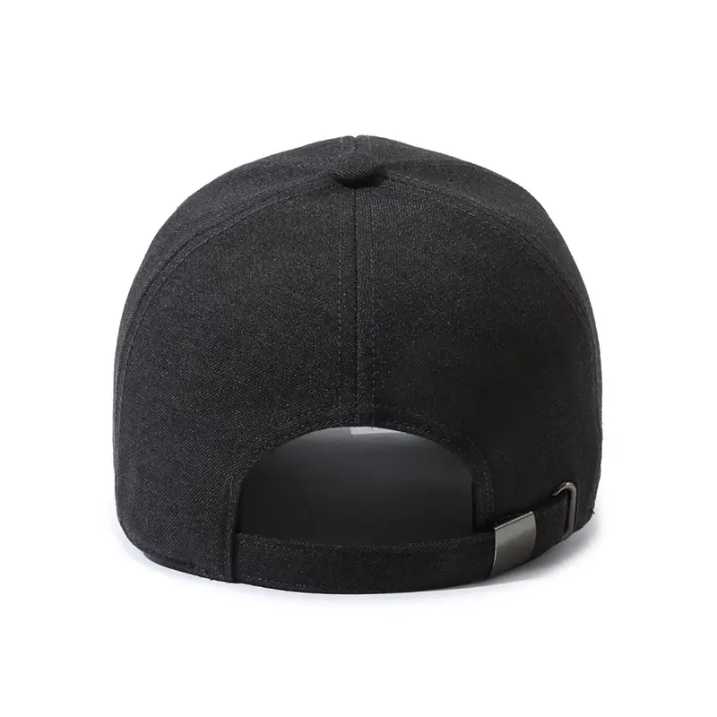 Men's Black Baseball Cap with Logo - Image 6
