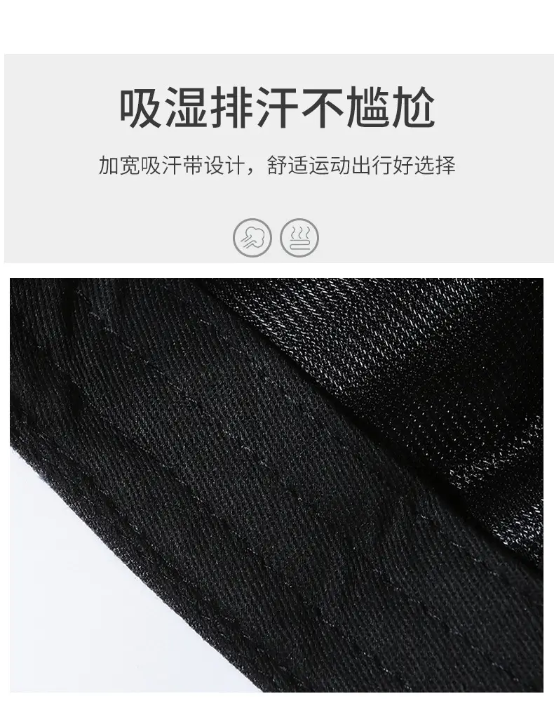 Men's Black Baseball Cap with Logo — feature 3