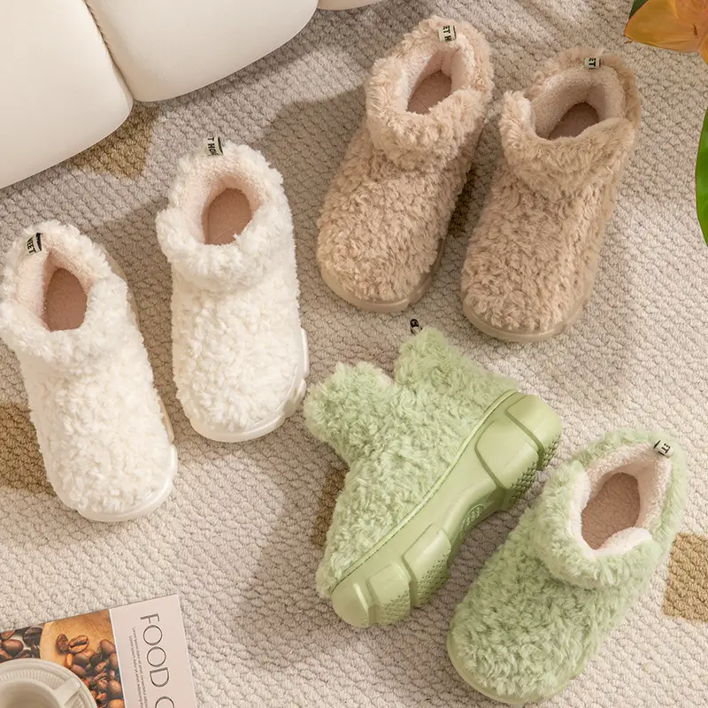 Women Winter Fleece Lined Snow Boots with Non-Slip Heel