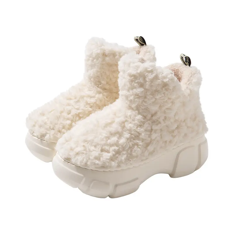 Women Winter Fleece Lined Snow Boots with Non-Slip Heel