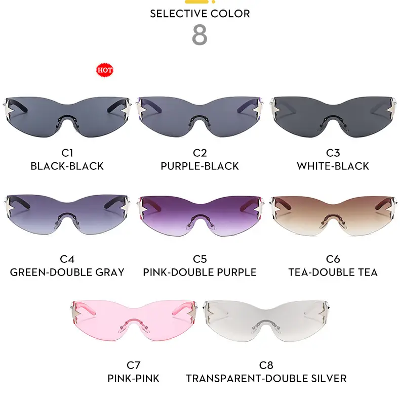Pink Starry Sports Riding Sunglasses for Girls — feature 11