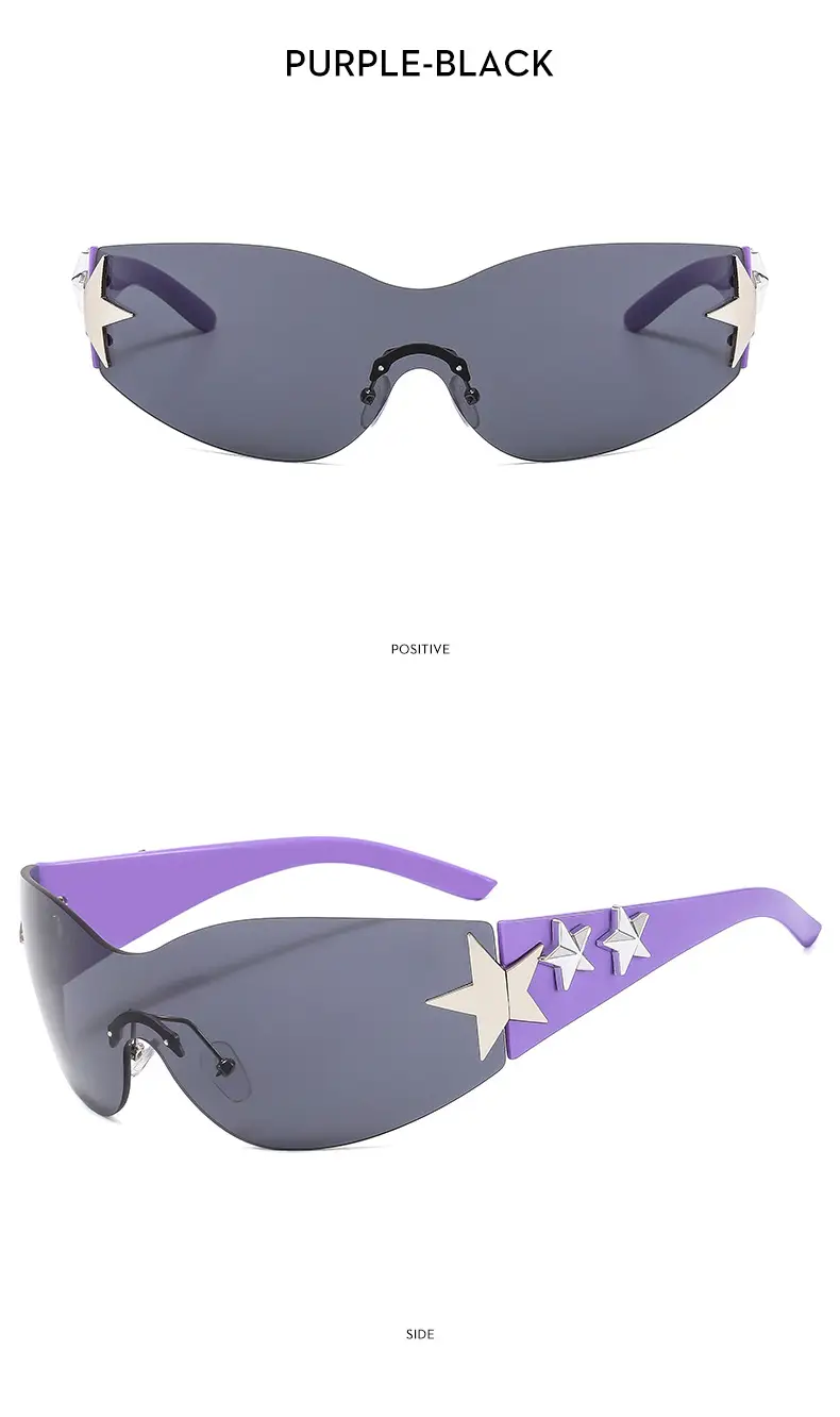 Pink Starry Sports Riding Sunglasses for Girls — feature 14