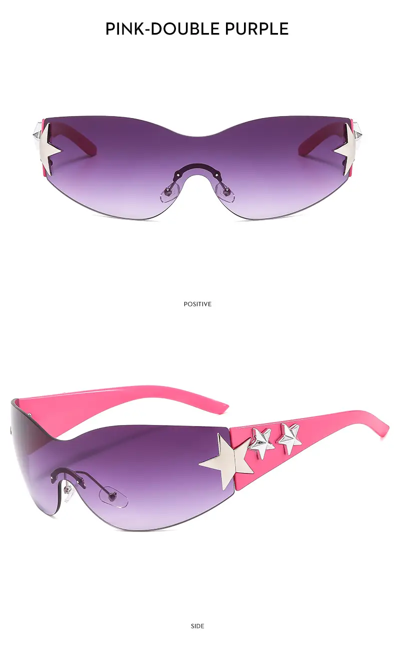 Pink Starry Sports Riding Sunglasses for Girls — feature 17