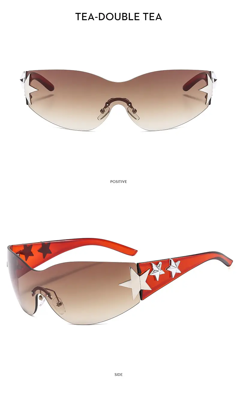 Pink Starry Sports Riding Sunglasses for Girls — feature 18