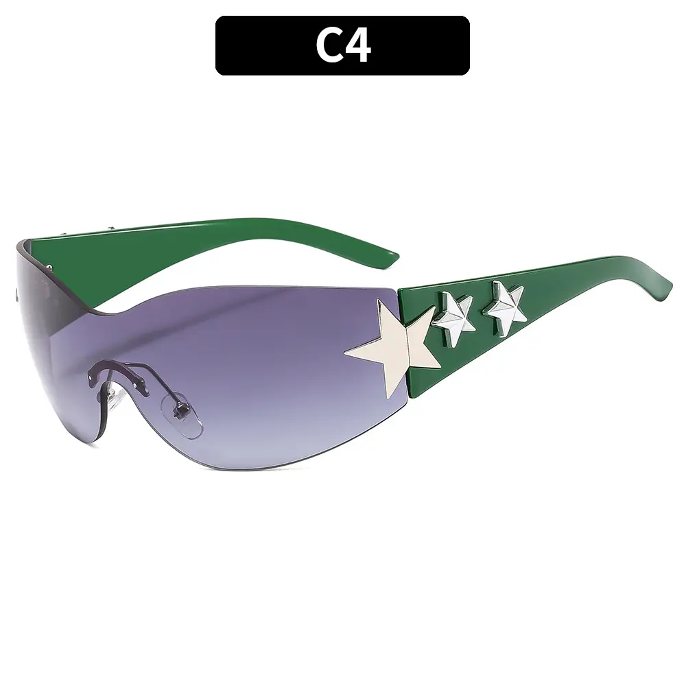 Pink Starry Sports Riding Sunglasses for Girls