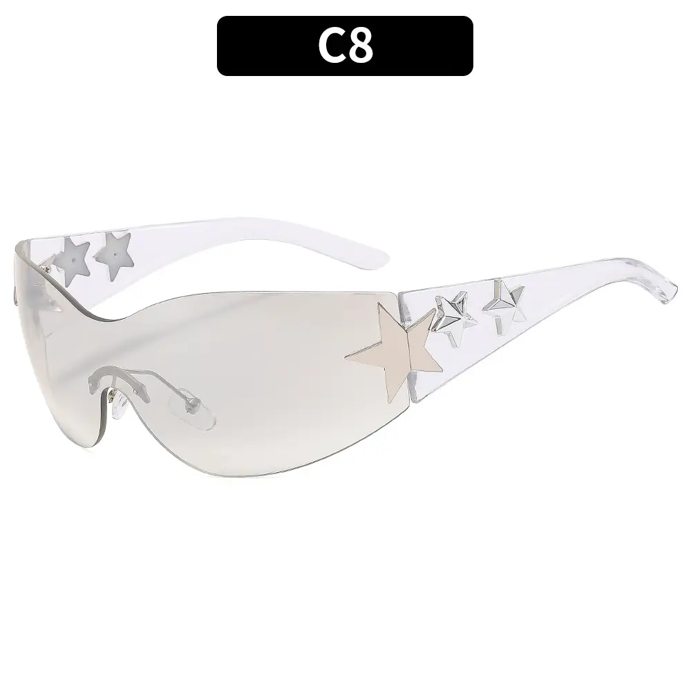 Pink Starry Sports Riding Sunglasses for Girls - Image 2