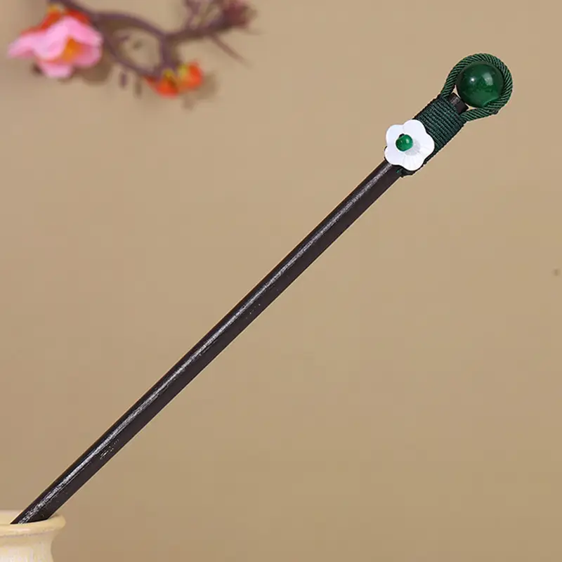 Antique Hairpin Tassel Wooden Hairpin Children's Imitation Ebony Headdress Disc Hair Han Clothing Accessories Ancient Clothes Hair Hairpin Hair - Image 47