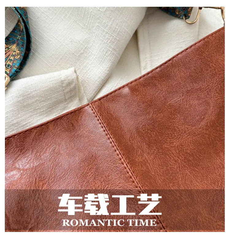 Black Leather Shoulder Bag with Wide Strap for Women 2023 — feature 6