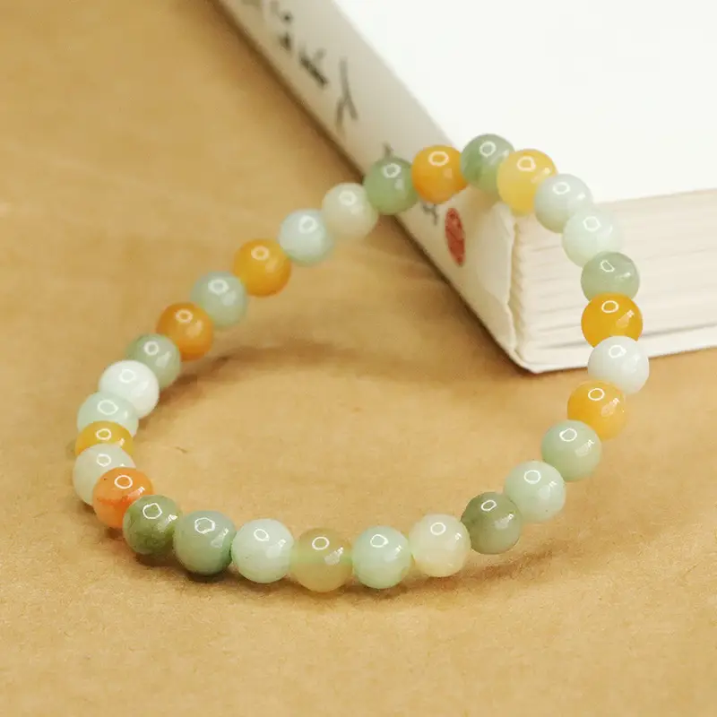 Multicolored Jade Bracelet for Women - Image 2