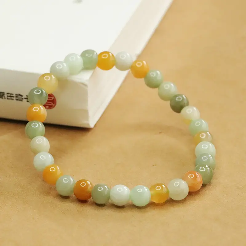Multicolored Jade Bracelet for Women - Image 3