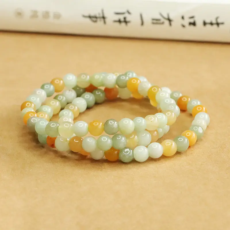Multicolored Jade Bracelet for Women - Image 4
