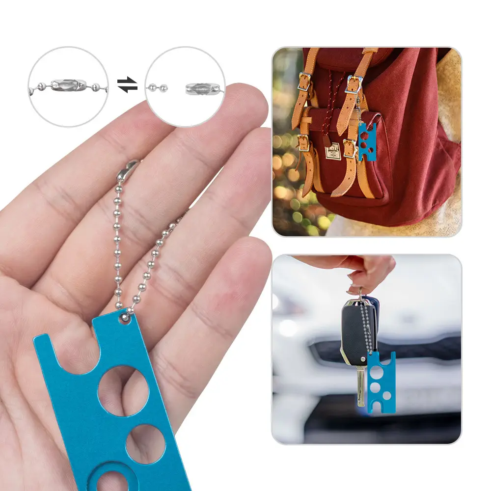 Aluminum Alloy Bottle Opener with 3 Pockets