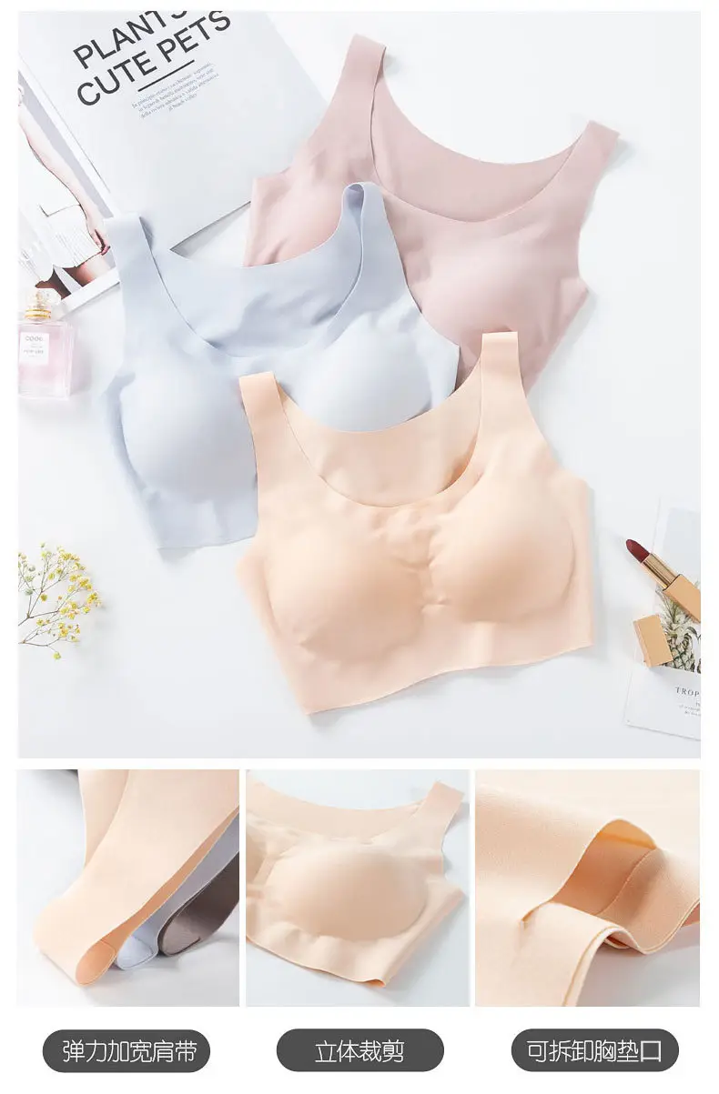 Nana bra same sports vest bra seamless bra women's underwear bra white underwear bra — feature 11
