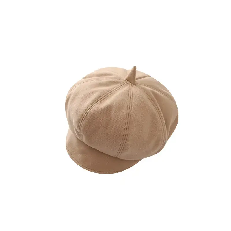 Girls' Korean Beret Octagonal Cap Warm Windproof - Image 12