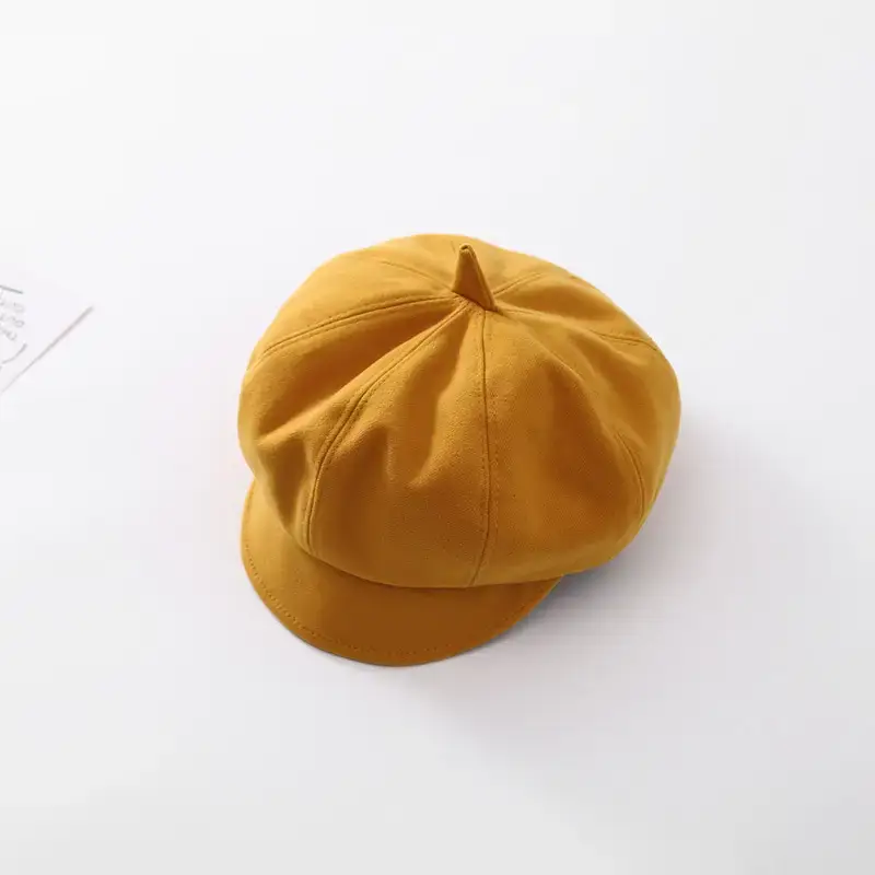 Girls' Korean Beret Octagonal Cap Warm Windproof - Image 3