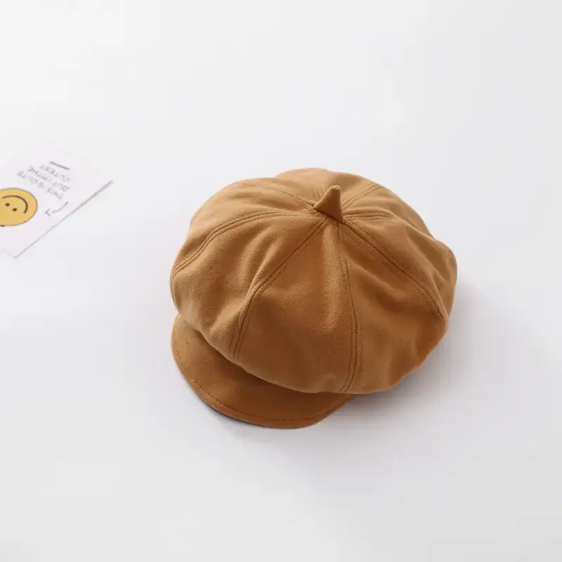 Girls' Korean Beret Octagonal Cap Warm Windproof - Image 5