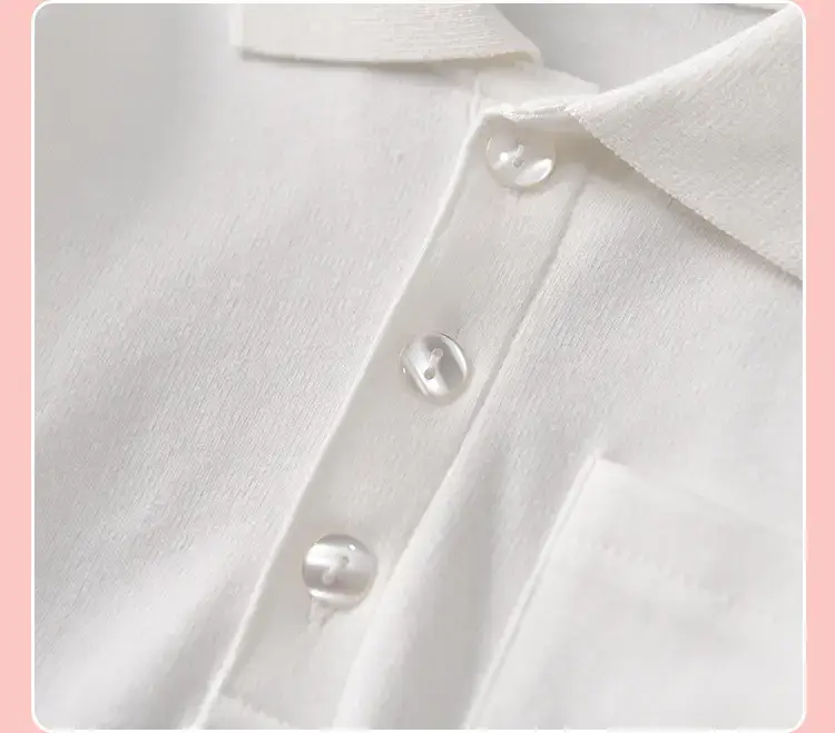 Early Autumn Pure White Long Sleeve T-Shirt for Girls — feature 16