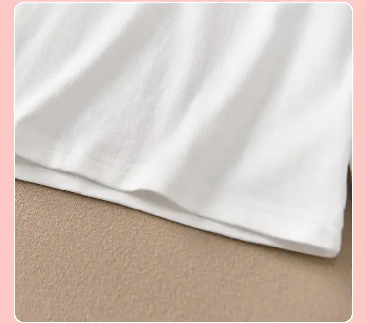 Early Autumn Pure White Long Sleeve T-Shirt for Girls — feature 19