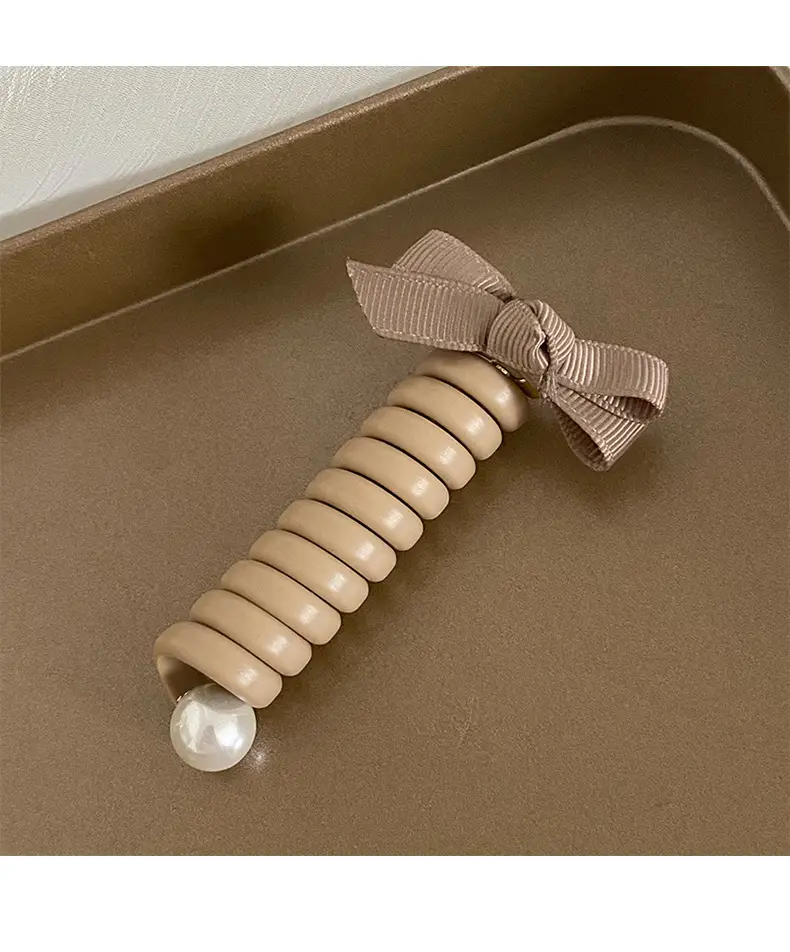 Bow Hair Bands for Women with Pearl & Elastic Ties — feature 12