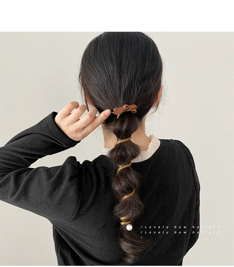 Bow Hair Bands for Women with Pearl & Elastic Ties — feature 6