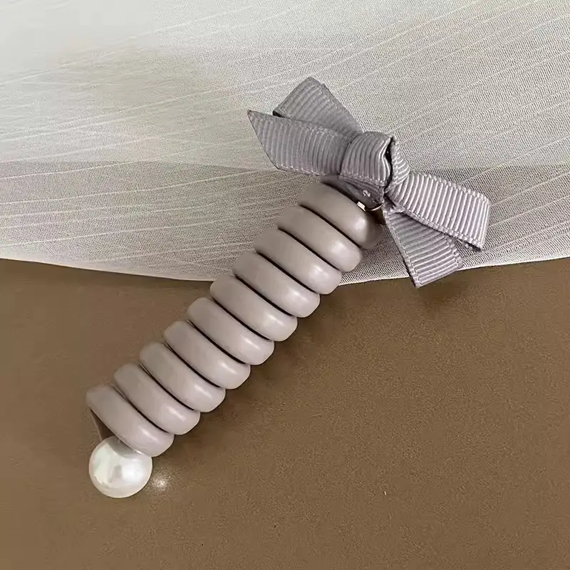 Bow Hair Bands for Women with Pearl & Elastic Ties - Image 4