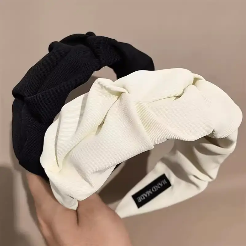 Women's Beige Wide-brimmed Hair Hoop Summer — feature 17
