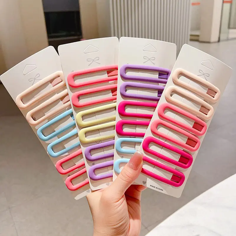 Large Morandi Color Frosted BB Clips for Girls - Image 36