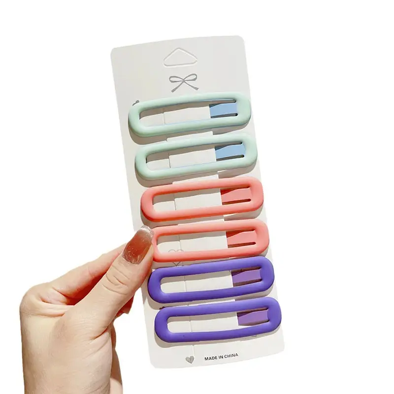Large Morandi Color Frosted BB Clips for Girls - Image 37