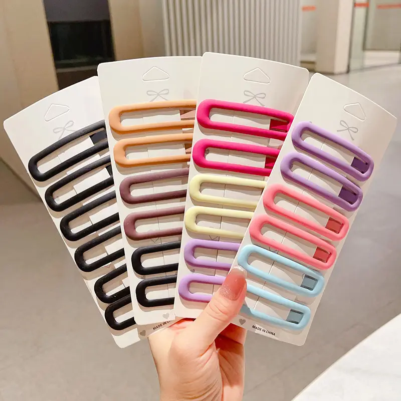 Large Morandi Color Frosted BB Clips for Girls — feature 19