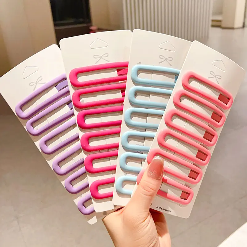Large Morandi Color Frosted BB Clips for Girls — feature 21
