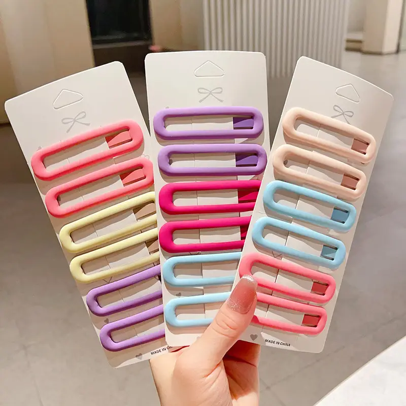 Large Morandi Color Frosted BB Clips for Girls — feature 23