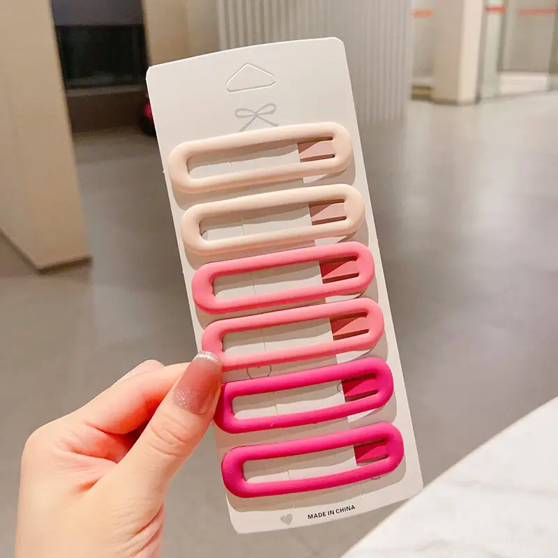 Large Morandi Color Frosted BB Clips for Girls - Image 12