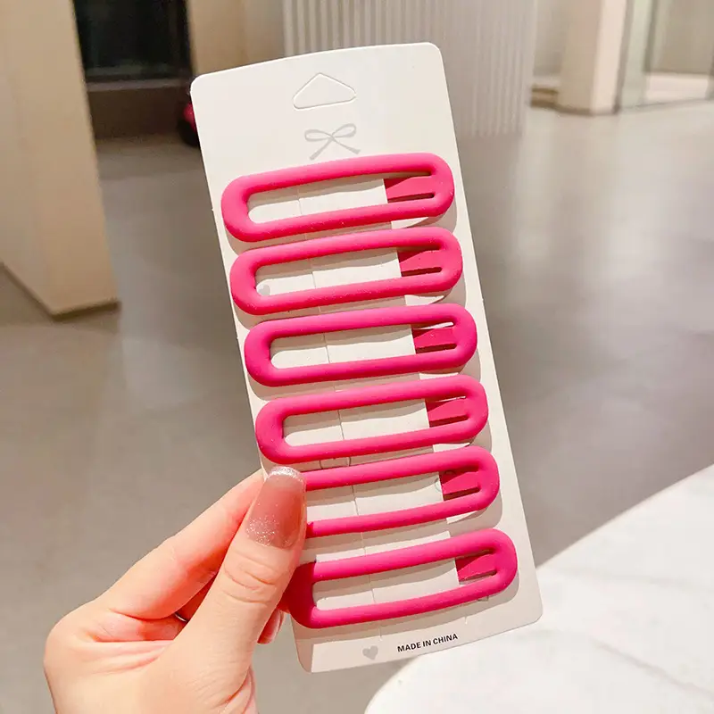 Large Morandi Color Frosted BB Clips for Girls - Image 18