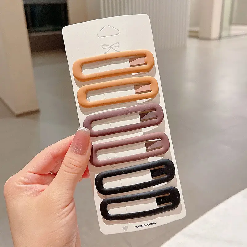 Large Morandi Color Frosted BB Clips for Girls - Image 2