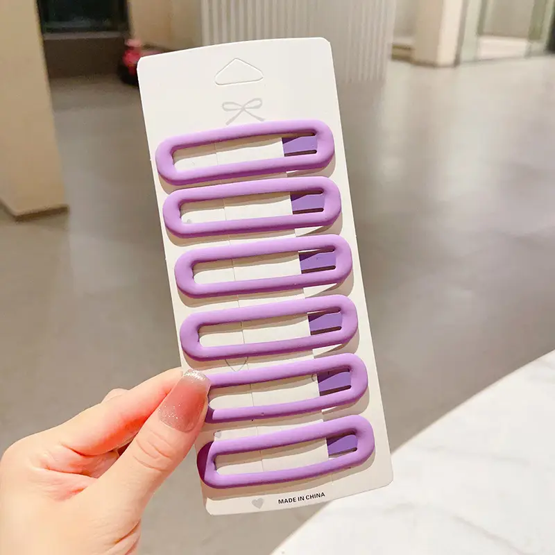 Large Morandi Color Frosted BB Clips for Girls - Image 22