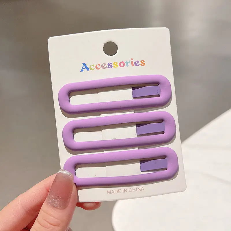 Large Morandi Color Frosted BB Clips for Girls - Image 28