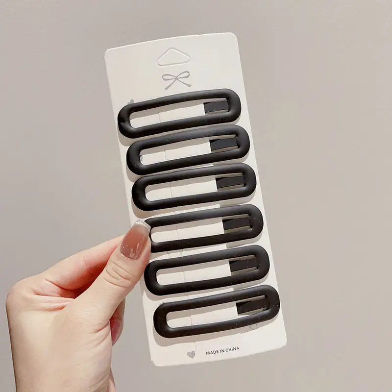 Large Morandi Color Frosted BB Clips for Girls - Image 3