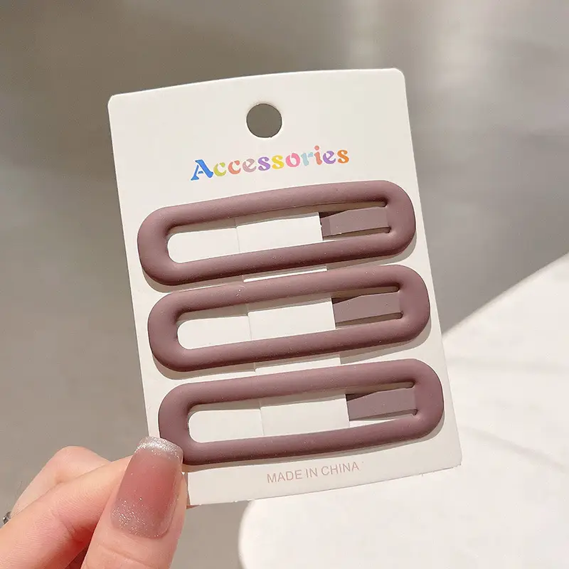 Large Morandi Color Frosted BB Clips for Girls - Image 31