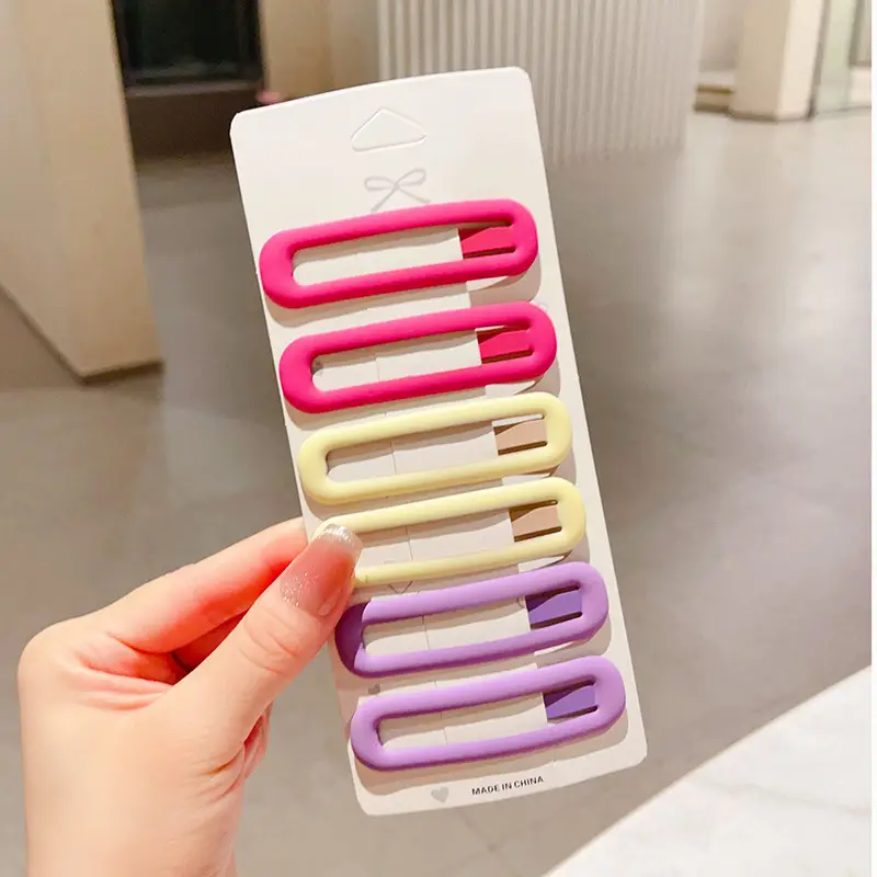 Large Morandi Color Frosted BB Clips for Girls - Image 8