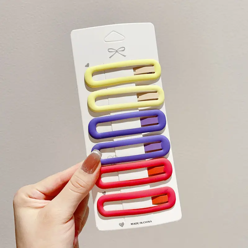 Large Morandi Color Frosted BB Clips for Girls - Image 9