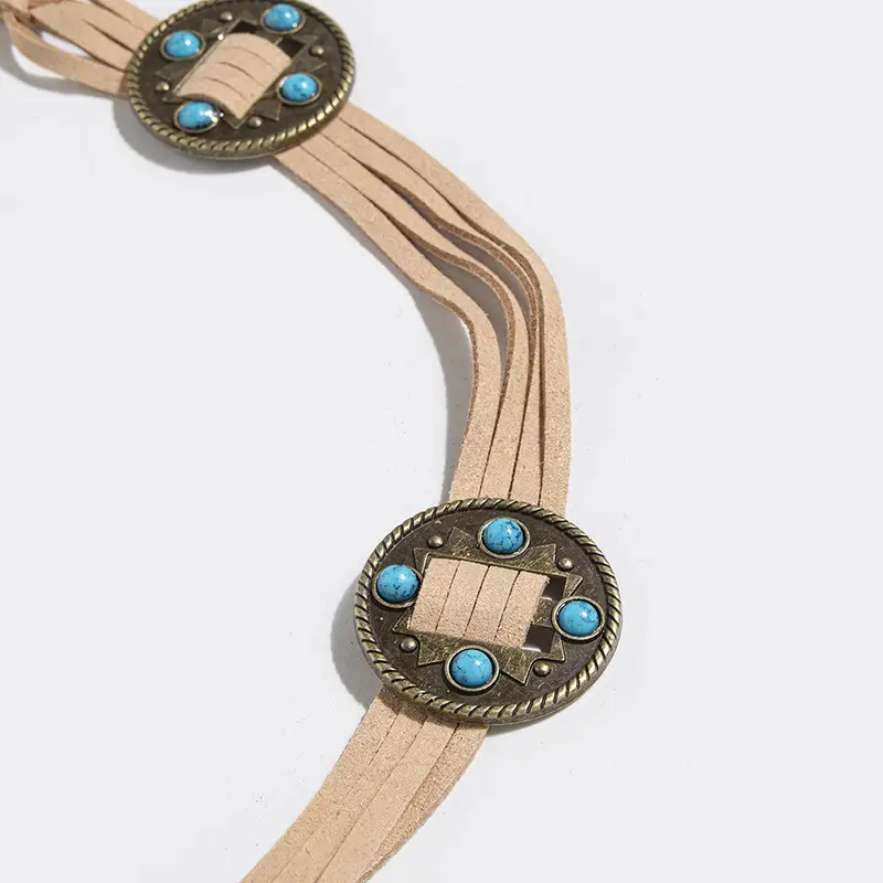 New Western Style Inlaid Beads Belt for Women β feature 11