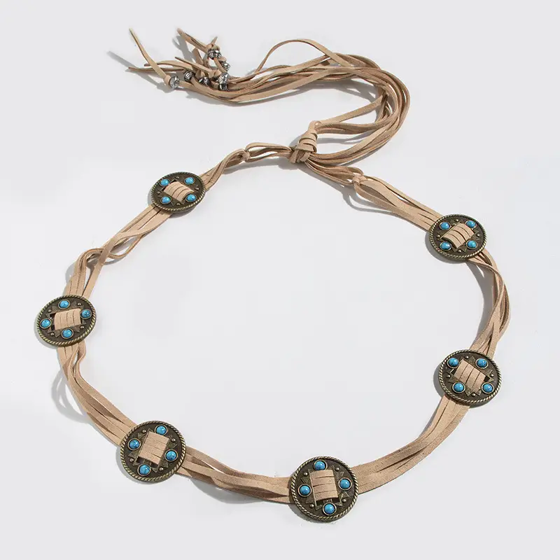 New Western Style Inlaid Beads Belt for Women β feature 10