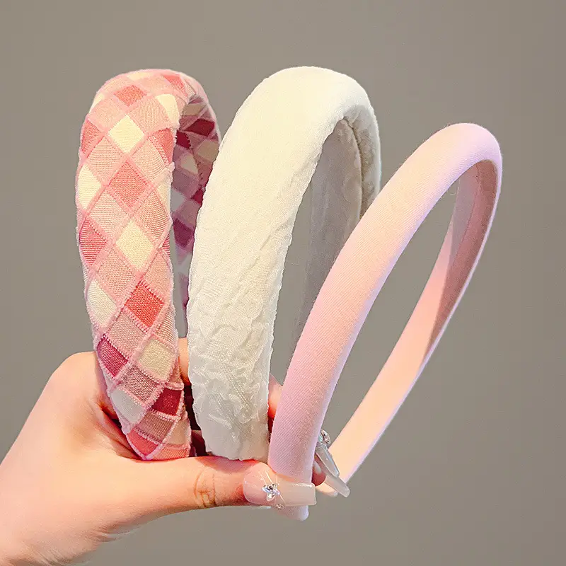Pink High Skull Top Wide Edge Hair Band for Women - Image 21