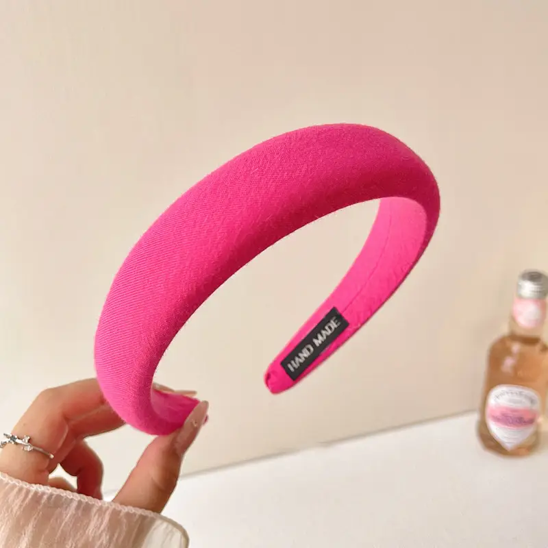 Pink High Skull Top Wide Edge Hair Band for Women - Image 13