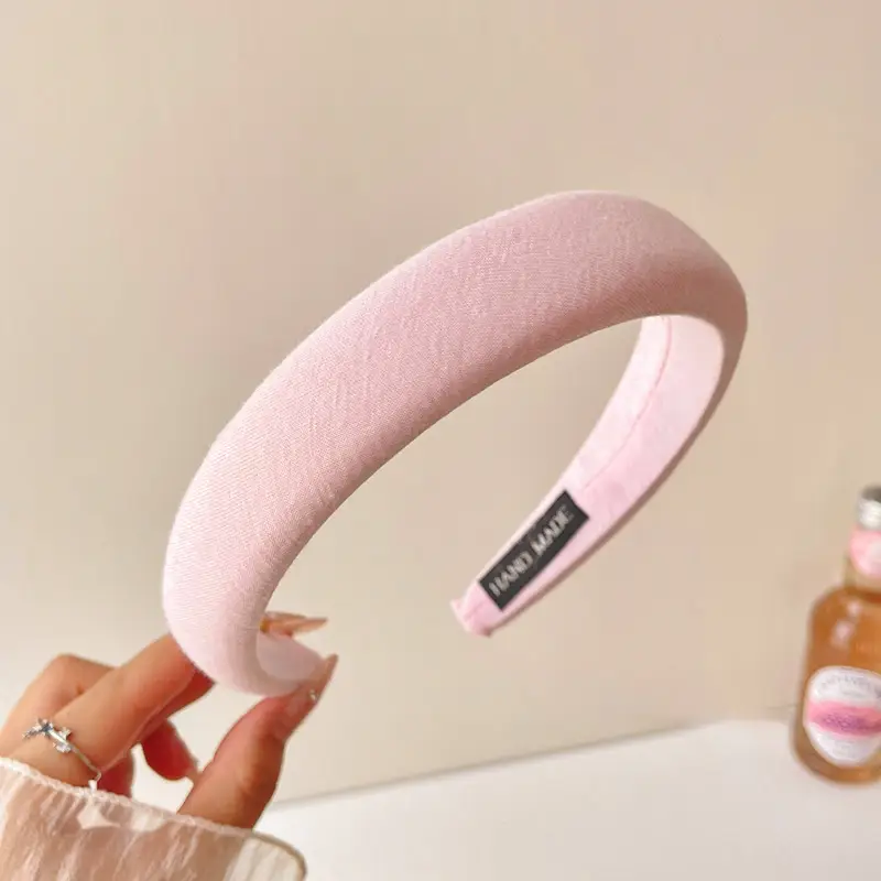 Pink High Skull Top Wide Edge Hair Band for Women - Image 2