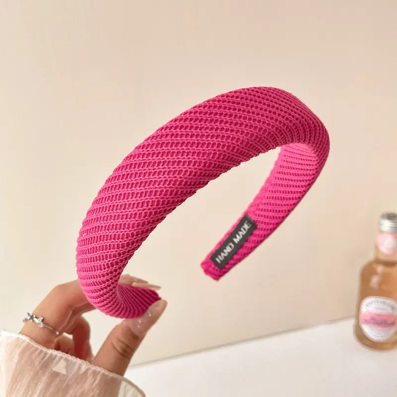 Pink High Skull Top Wide Edge Hair Band for Women - Image 9