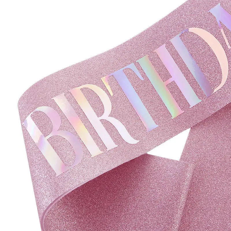 Birthday Queen Crown with Ribbon & Belt Set — feature 5