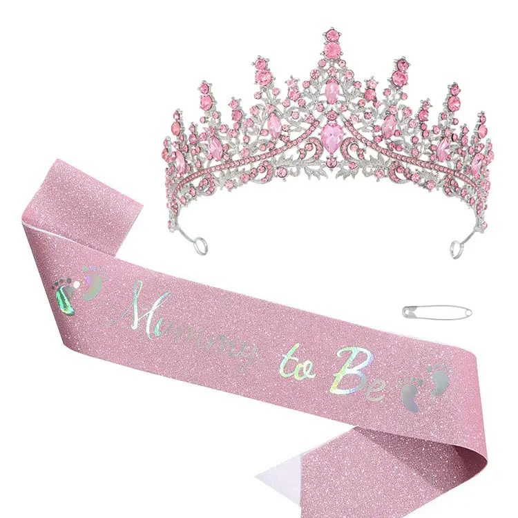 Birthday Queen Crown with Ribbon & Belt Set - Image 10